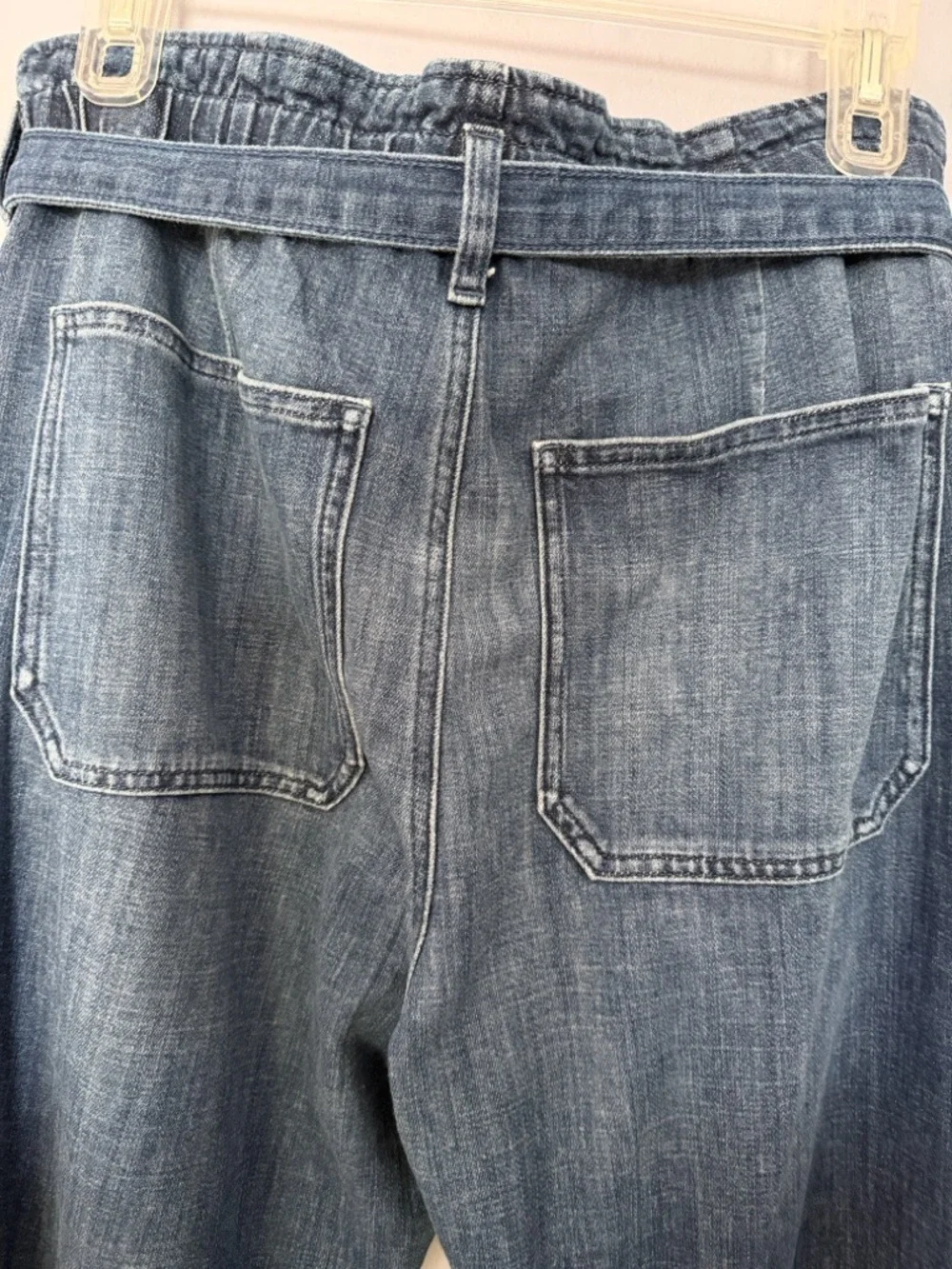 J.Crew High-Rise Paperbag Waist Wide-Leg Jeans Blue Size 30